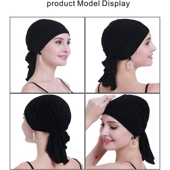 Chemo Headscarf for Women Hair Loss Slip On Cancer Turban Headwear Gift Pack - Picture 2 of 7